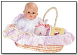Classic Bb Do in Moses Rattan Basket by COROLLE DOLLS