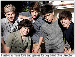 ONE DIRECTION hasbro boy band