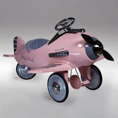 Pink Airplane Pedal Car