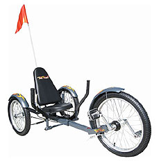 20" Tri-501 Silver Triton Pro - the Ultimate Three-Wheeled Cruiser