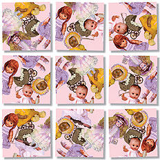 Dolls Scramble Squares® 9-Piece Puzzle