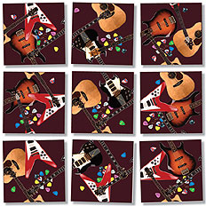 Guitars Scramble Squares® 9-Piece Puzzle