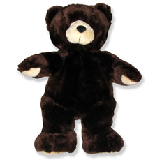 15" plush Two Tone Brown Traditional Bear