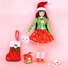 Celebrate Christmas Doll - Green