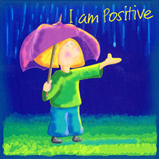 Magnificent Cards: "I am Positive" Affirmation Card