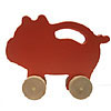 Pig eco-friendly wooden push toy by MANNY AND SIMON