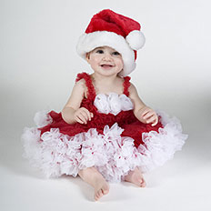 White Red Christmas Pettidress