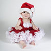 White Red Christmas Pettidress by RACHEL ON THE FLOWER INC.