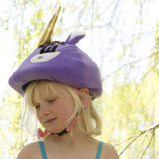 Tail Wags Unicorn Helmet Cover