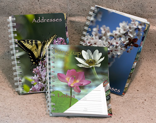 Garden Flower Address Books by ASPEN LIGHT IMAGING