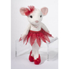 Poinsetta Tutu Mouse 9" tall by DOUGLAS CUDDLE TOYS