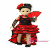 Nina Flamenco Dress - 4pcs. by DREAM BIG WHOLESALE DOLL CLOTHES LLC