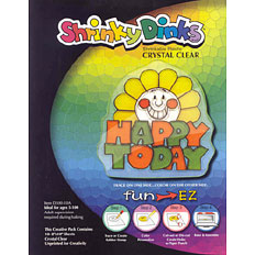 Shrinky Dinks Crystal Clear 10 Sheet Creative Pack 