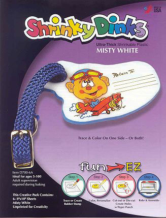 Shrinky Dinks Creative Pack 10 Sheets Crystal Clear