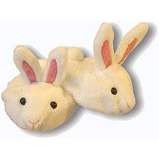 Shoes - Bunny Slippers White by TEDDY BEAR STUFFERS