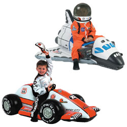 Jr. Space Explorer Inflatable Space Shuttle and Jr. Champion Racer by AEROMAX INC.