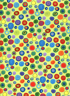 Lime Dots Wrapping Paper by ARTIST POINT GIFTWRAP