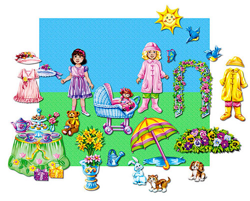 Spring Garden Tea Party by LEARNING FUN WITH FELT