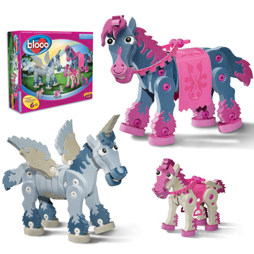 Horses and Unicorns Bloco� Construction Set by BLOCO TOYS