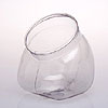 Flattened Globe Clear Plastic Display Container by CANDY CONCEPTS INC.