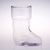Christmas Santa Claus Boot Clear Plastic Candy Container by CANDY CONCEPTS INC.