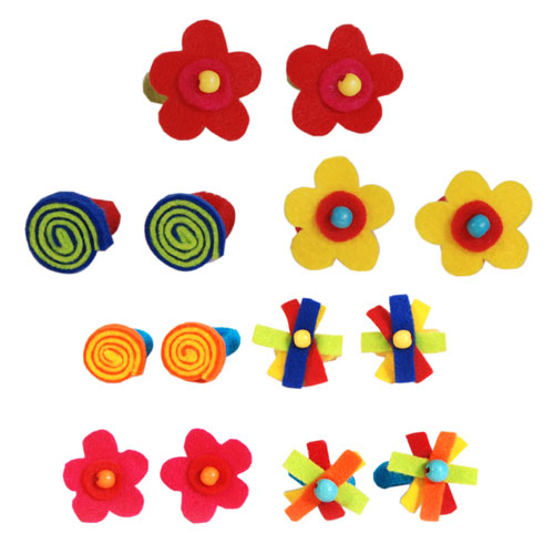 Felt Pony Tail Hair Accessories by COLORI USA/TATIRI