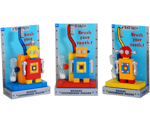 Toothbrush Holder Robot by COLORI USA/TATIRI