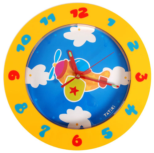 Wall Clock Plane by COLORI USA/TATIRI