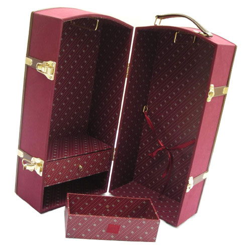 Burgundy Doll Trunk by THE DOLL CASE COMPANY