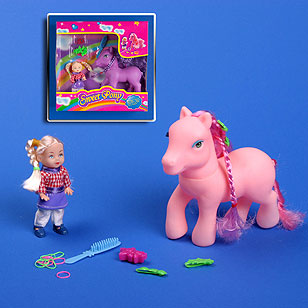 Colorful Pony Set by ESCO TOYS