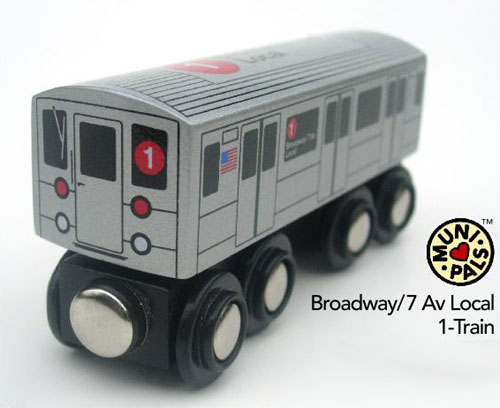 ToyDirectory® - New York City Subway Wooden Railway A-Train 8 