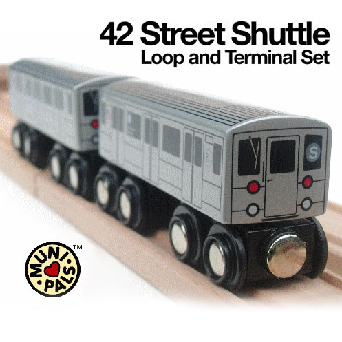 Munipals NYC Subway N Car Toy Train Wooden Railway 