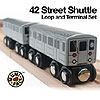 New York City Subway Wooden Railway 42 Street Shuttle Loop and Terminal Set by FAY GRAPHIC DESIGN LTD.