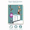 Egg'r Wall Stickers by HATCHED EGG'RS INC.