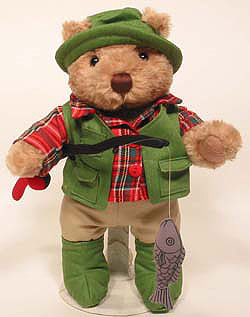 Pike Fisherman Teddy Bear by HERRINGTON TEDDY BEAR COMPANY