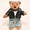 10" Dakota All American Biker Teddy Bear by HERRINGTON TEDDY BEAR COMPANY