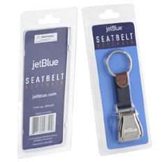 ToyDirectory® - Airplane Seatbelt Buckle Key Chain from IDT JETS