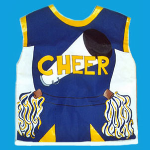 Cheerleader Art Smock by KIDZSMOCKS INC.