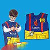 Firefighter Art Smock by KIDZSMOCKS INC.