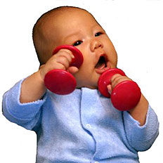 baby barbell rattle