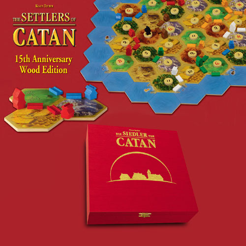 The Settlers of Catan - 15th Anniversary Wood Edition by MAYFAIR GAMES INC.