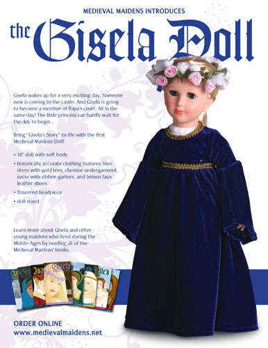 Medieval Maidens: Gisela Doll by MEDIEVAL MAIDENS LLC