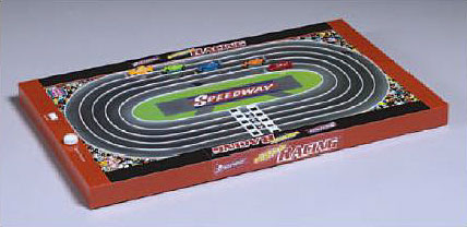 Speedway portable, battery operated, Car Racing game by MIGGLE TOYS INC