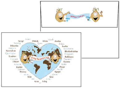 Onionhead� Love Greeting Card by ONIONHEAD & COMPANY