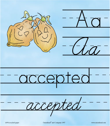 Onionhead� Alphabet Display Cards by ONIONHEAD & COMPANY