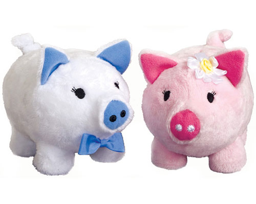 Plush Piggy Banks by PAPER POSIE