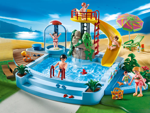 Pool with Water Slide by PLAYMOBIL INC.