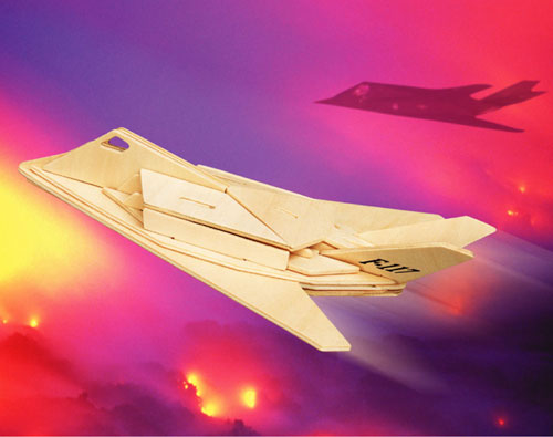 F-117 Stealth Fighter Wooden Puzzle by PUZZLED, INC.
