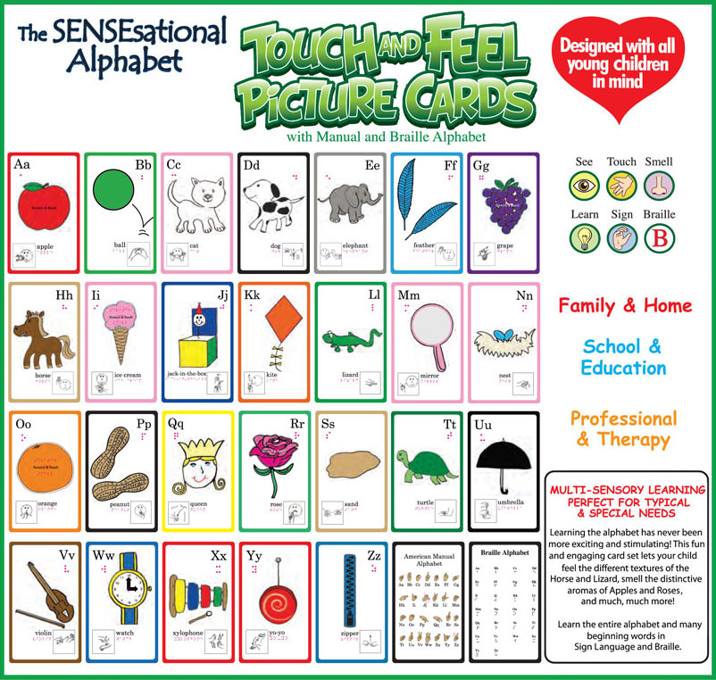 The SENSEsational Alphabet Cards by SENSESATIONAL ALPHABET