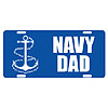 Navy Dad License Plate by SMART BLONDE